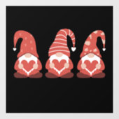 バレンタインデー3つの可愛い格言保持ハート ウィンドウサイン (シート)