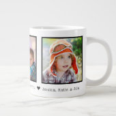 バレンタインデー3の写真パーソナライズされた ジャンボコーヒーマグカップ (右)