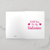 バレンタインデー3/4スリーブラグランTシャツ 箔シーズンカード (外側レイダウン)