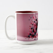 バレンタインデー3D AからZアルファベットコーヒーマグ ツートーンマグカップ (左)