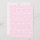 バレンタインデー4th誕生日ピンク赤トラック 招待状 (裏面)