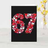 バレンタインデー67 ハートでいっぱいの面白いミーム カード (黄色い花)