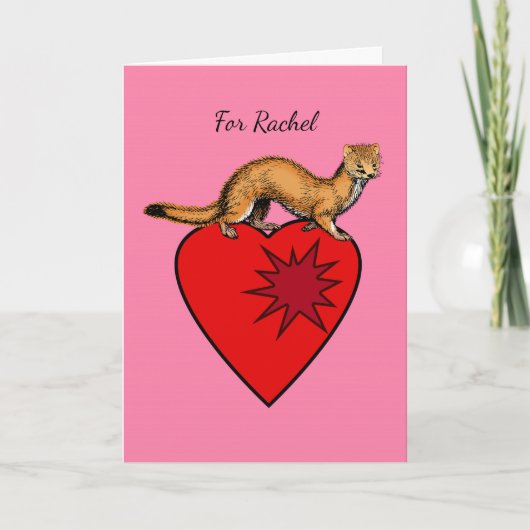 バレンタインデー、あなたの心にこっそり忍び込もう カード (正面)