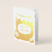 バレンタインデー あなたは私のジャム かわいい教室 箔カード (正面)