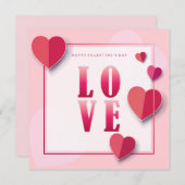 バレンタインデー おしゃれ エレガント シーズンカード (正面/裏面)