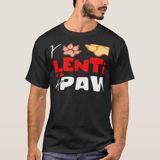 バレンタインデー おそろい スタイリッシュな犬の服 Tシャツ (正面)