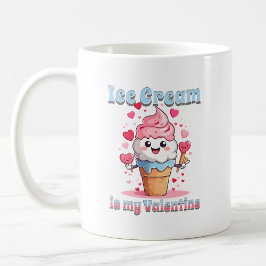 バレンタインデー おもしろ かわいい アイスクリーム コーン コーヒーマグカップ