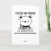 バレンタインデー お絵かきページ カード (裏面)