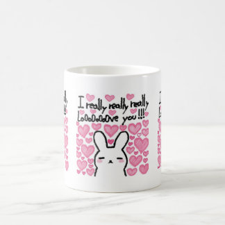 バレンタインデー かわいいウサギ コーヒーマグ コーヒーマグカップ