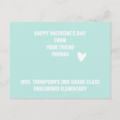 バレンタインデー – かわいいキッズユニコーンポス ポストカード (裏面)