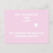 バレンタインデー – かわいいキッズユニコーン ポストカード (裏面)