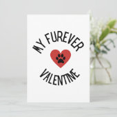 バレンタインデー かわいい犬 ペット フォト ホリデー カード (スタンド正面)