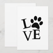 バレンタインデー かわいい犬 ペット フォト ホリデー カード (正面/裏面)