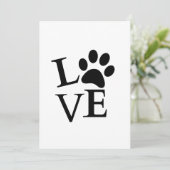 バレンタインデー かわいい犬 ペット フォト ホリデー カード (スタンド正面)