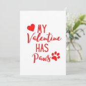 バレンタインデー かわいい犬 ペット フォト ホリデー カード (スタンド正面)