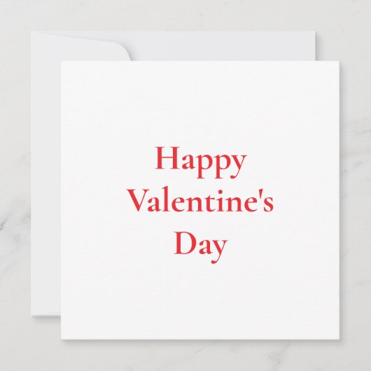 バレンタインデー かわいい 赤 カラフル ロマンチック 2025 カード (正面)