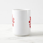 バレンタインデー こんにちは 愛 コーヒーマグカップ (中央)