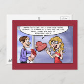 バレンタインデー(アレルギー) シーズンポストカード (正面/裏面)