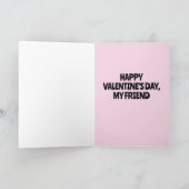 バレンタインデー (アンチバレンタインデー) 友達カード カード (内部)