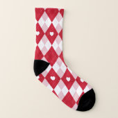 バレンタインデー アーガイル ソックス (左内側)