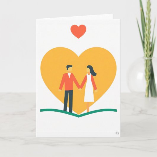 バレンタインデー アート カード (正面)