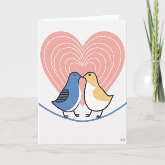 バレンタインデー アート カード (正面)