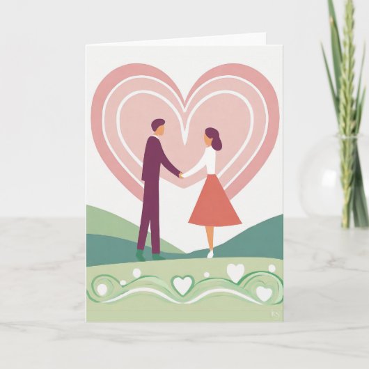 バレンタインデー アート カード (正面)