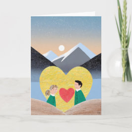 バレンタインデー アート カード