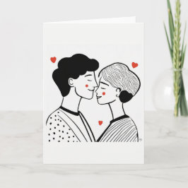 バレンタインデー アート カード