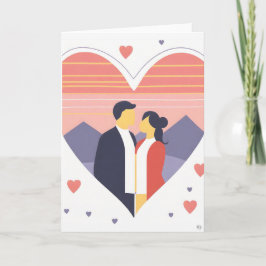 バレンタインデー アート カード