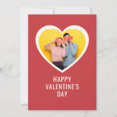 バレンタインデー　エレガントな白いハートの写真 シーズンカード (正面)