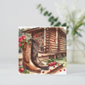 バレンタインデー オーダーメイド フォト ラスティック シーズンカード (スタンド正面)