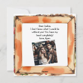 バレンタインデー オーダーメイド フォト ラスティック シーズンカード (裏面)