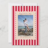 バレンタインデー カスタム フォトグラフ モダン シーズンカード (正面)