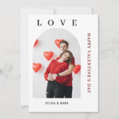 バレンタインデー カスタム フォト コラージュ シーズンカード (正面)