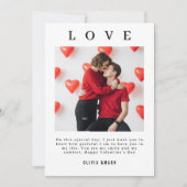 バレンタインデー カスタム フォト コラージュ シーズンカード (正面)