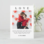 バレンタインデー カスタム フォト コラージュ シーズンカード (スタンド正面)