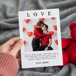 バレンタインデー カスタム フォト コラージュ シーズンカード