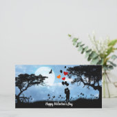 バレンタインデー カップル フラットカード カード (スタンド正面)