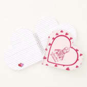 バレンタインデー カトリック ラブ 引用 ピンク イラスト ノートブック (内部)