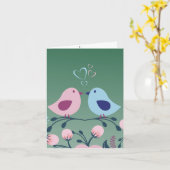 バレンタインデー カード (黄色い花)