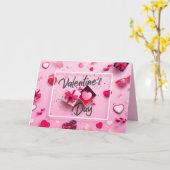 バレンタインデー カード (黄色い花)