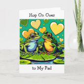 バレンタインデー カード | カエル テーマ (正面)