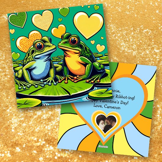 バレンタインデー カード | カエル テーマ