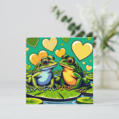 バレンタインデー カード | カエル テーマ (スタンド正面)