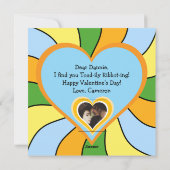 バレンタインデー カード | カエル テーマ (裏面)