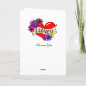 バレンタインデー カード（カスタマイズ可能） カード (裏面)