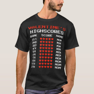 バレンタインデー・キッズ・ボーイズ・レトロ・ビデおもしろいオゲーム  Tシャツ