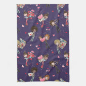 バレンタインデー キッチンタオル (縦)