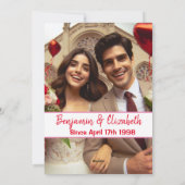 バレンタインデー |キャンディハートの会話の写真 シーズンカード (裏面)